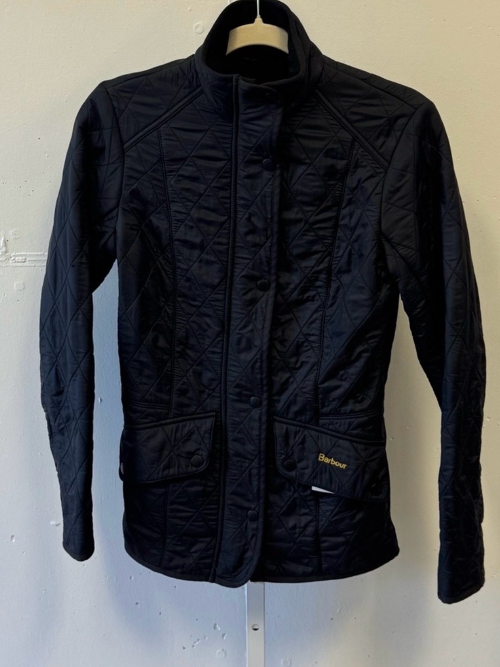 Barbour Cavalry Polarquilt Jacket Black Small